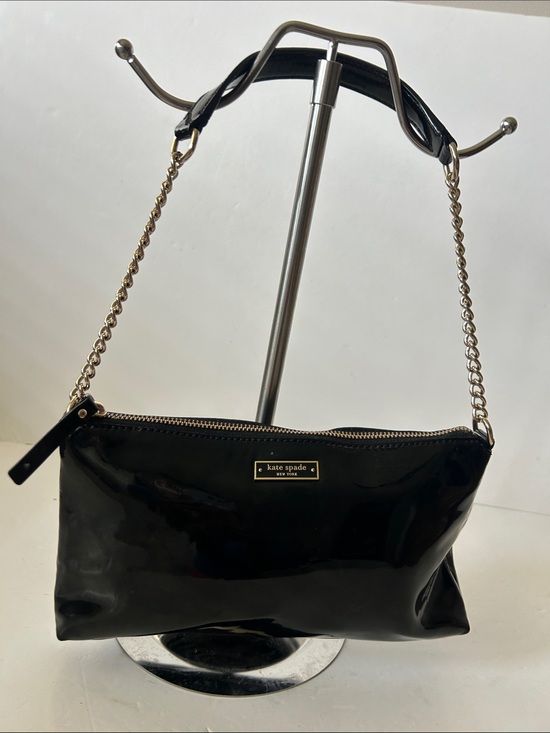 kate spade Handbags - kate spade Black Patent Leather Shoulder Bag  Minimalist So Cute!